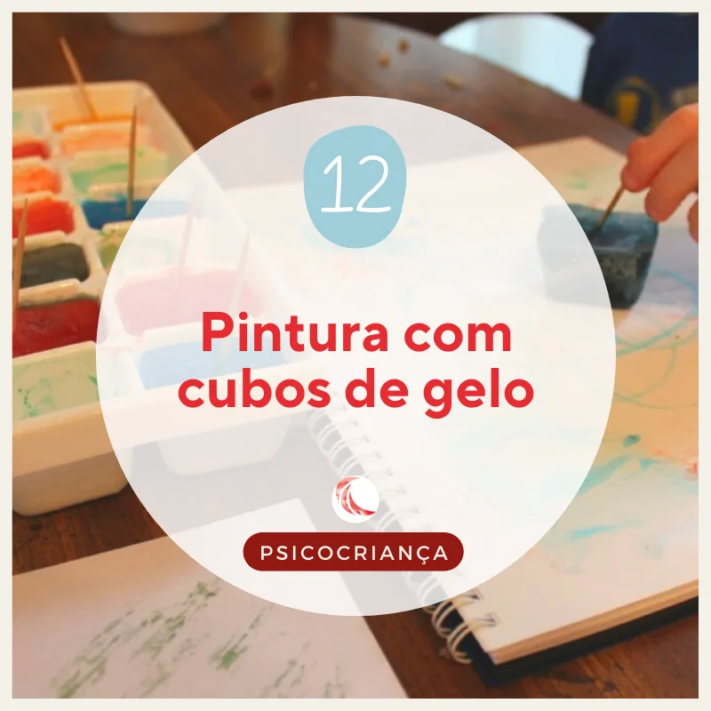 Atividade: Pintura com cubos de gelo