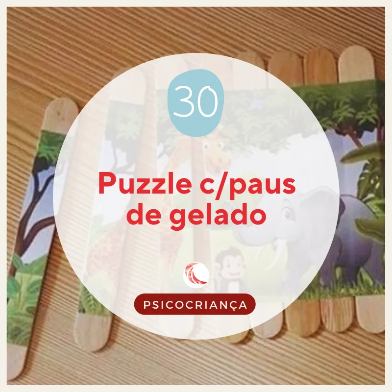 Atividade: Puzzle c/paus de gelado