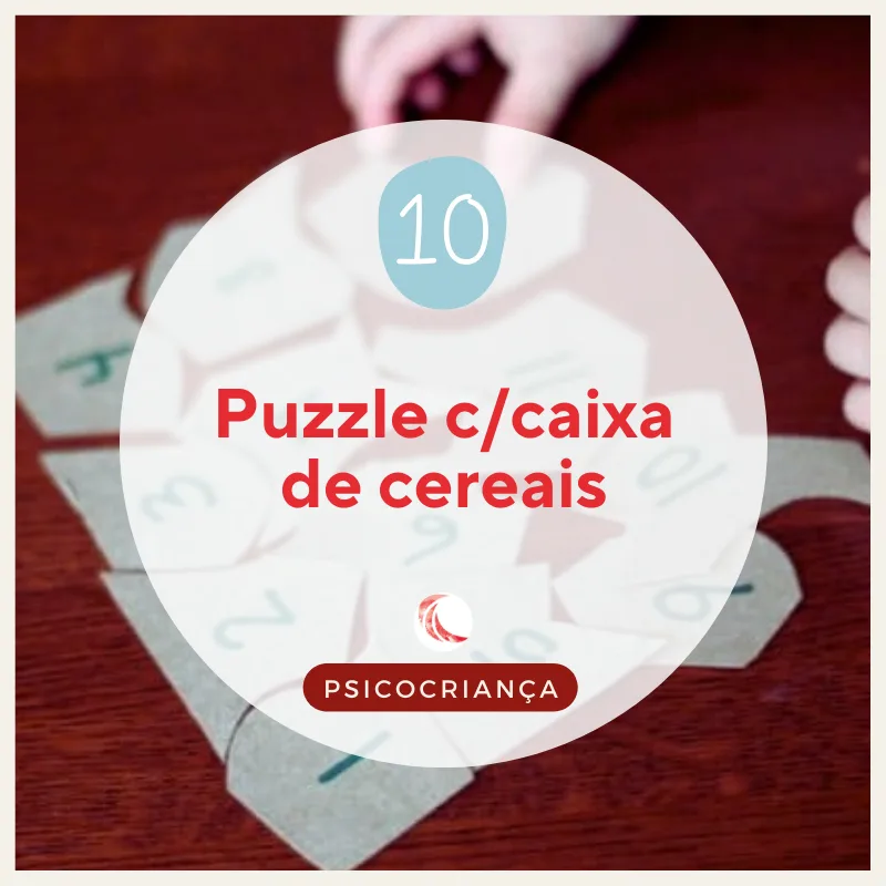 Atividade: Puzzle c/caixa de cereais